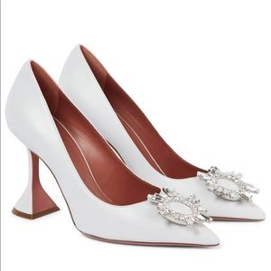 NWT AMINA MUADDI Begum White Pumps Size: 38